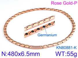 SS Rose Gold-Plating Necklace