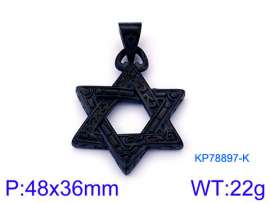 Stainless Steel Black-plating Pendant