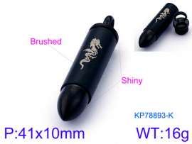 Stainless Steel Black-plating Pendant