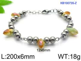 Stainless Steel Crystal Bracelet