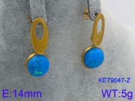 Stainless Steel Stone&Crystal Earring