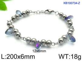 Stainless Steel Crystal Bracelet