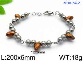 Stainless Steel Crystal Bracelet