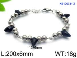 Stainless Steel Crystal Bracelet