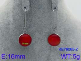 Stainless Steel Stone&Crystal Earring