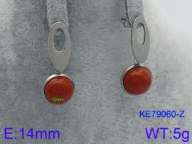 Stainless Steel Stone&Crystal Earring