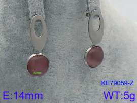 Stainless Steel Stone&Crystal Earring