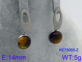 Stainless Steel Stone&Crystal Earring