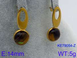 Stainless Steel Stone&Crystal Earring