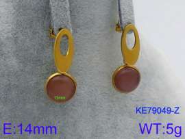 Stainless Steel Stone&Crystal Earring
