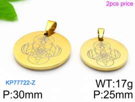 Stainless Steel Gold-plating Pendant