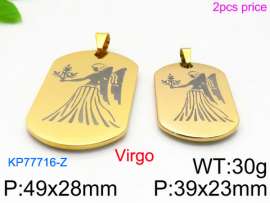 Stainless Steel Gold-plating Pendant