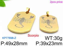 Stainless Steel Gold-plating Pendant