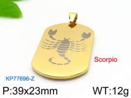 Stainless Steel Gold-plating Pendant