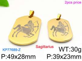 Stainless Steel Gold-plating Pendant