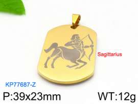 Stainless Steel Gold-plating Pendant