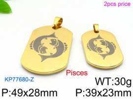 Stainless Steel Gold-plating Pendant