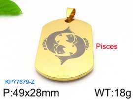 Stainless Steel Gold-plating Pendant