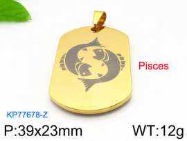 Stainless Steel Gold-plating Pendant