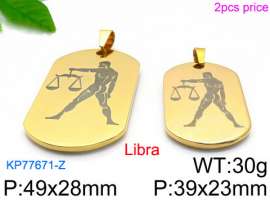 Stainless Steel Gold-plating Pendant