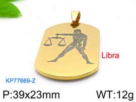 Stainless Steel Gold-plating Pendant