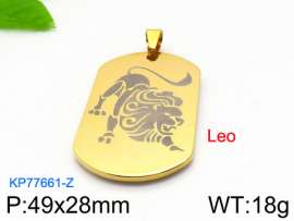 Stainless Steel Gold-plating Pendant