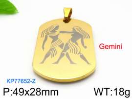 Stainless Steel Gold-plating Pendant