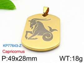 Stainless Steel Gold-plating Pendant