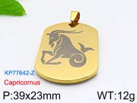 Stainless Steel Gold-plating Pendant