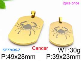 Stainless Steel Gold-plating Pendant