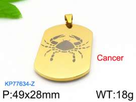 Stainless Steel Gold-plating Pendant