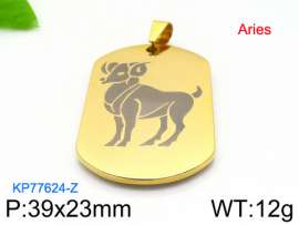 Stainless Steel Gold-plating Pendant