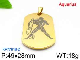 Stainless Steel Gold-plating Pendant