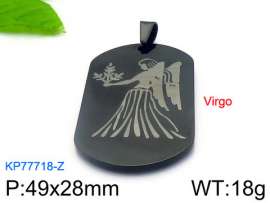 Stainless Steel Black-plating Pendant