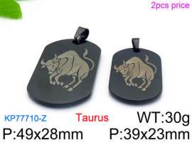 Stainless Steel Black-plating Pendant