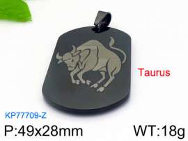 Stainless Steel Black-plating Pendant