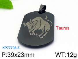 Stainless Steel Black-plating Pendant