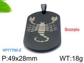 Stainless Steel Black-plating Pendant