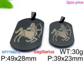 Stainless Steel Black-plating Pendant