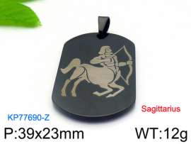 Stainless Steel Black-plating Pendant