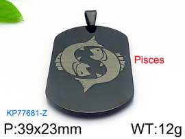 Stainless Steel Black-plating Pendant