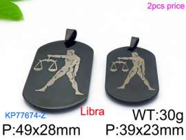 Stainless Steel Black-plating Pendant