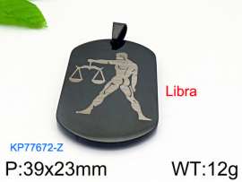 Stainless Steel Black-plating Pendant