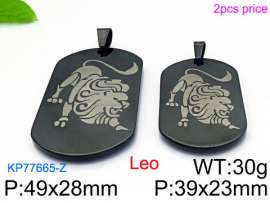 Stainless Steel Black-plating Pendant