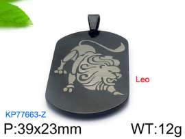Stainless Steel Black-plating Pendant