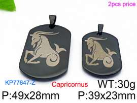 Stainless Steel Black-plating Pendant