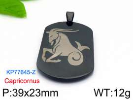 Stainless Steel Black-plating Pendant