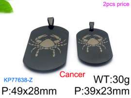 Stainless Steel Black-plating Pendant
