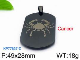 Stainless Steel Black-plating Pendant