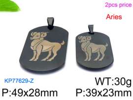 Stainless Steel Black-plating Pendant